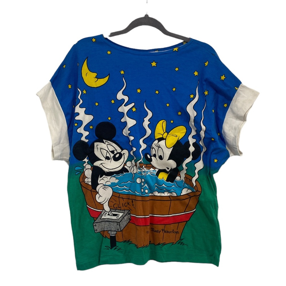 Sunday comics Walt Disney Mickey and Minnie graphic tee